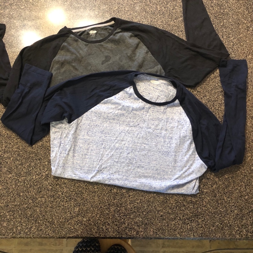Two long sleeve T-shirts